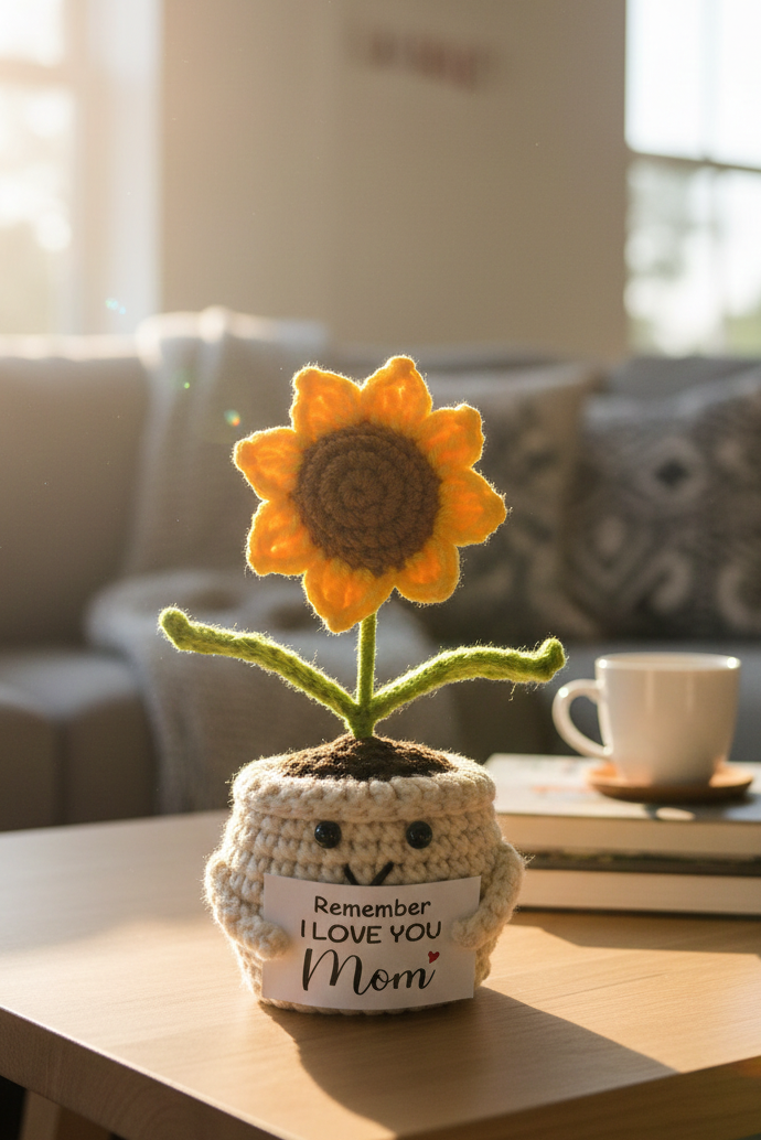 Handcrafted Loving Sunflower