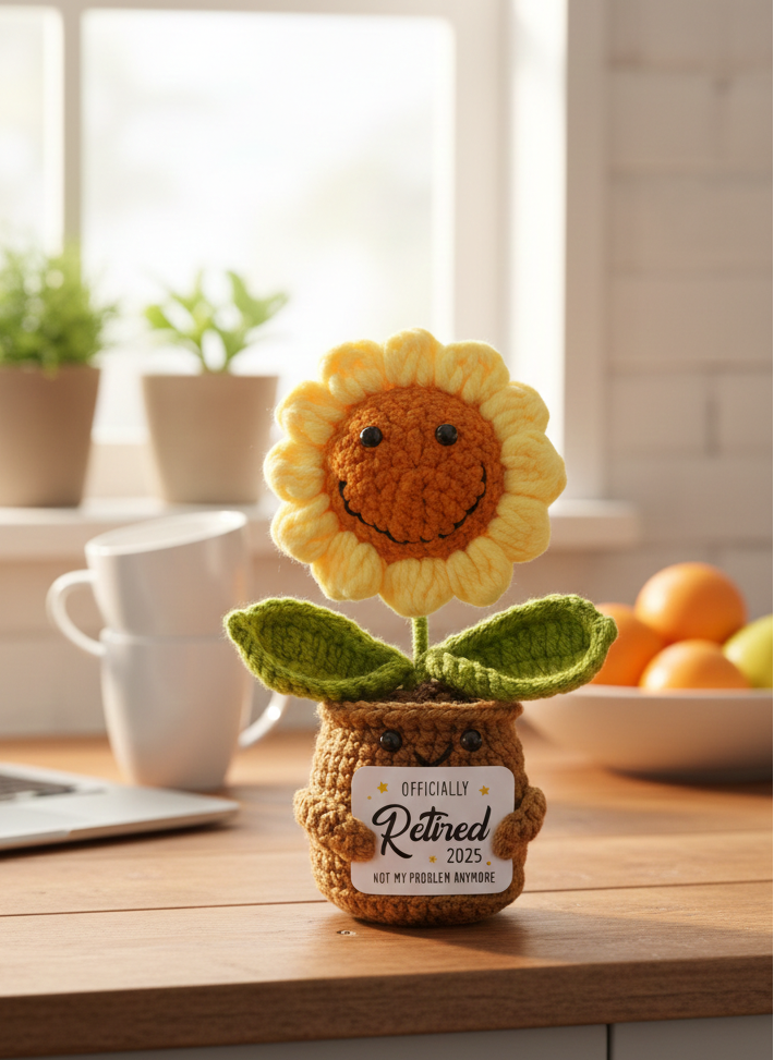 Handcrafted Retirement Sunflower