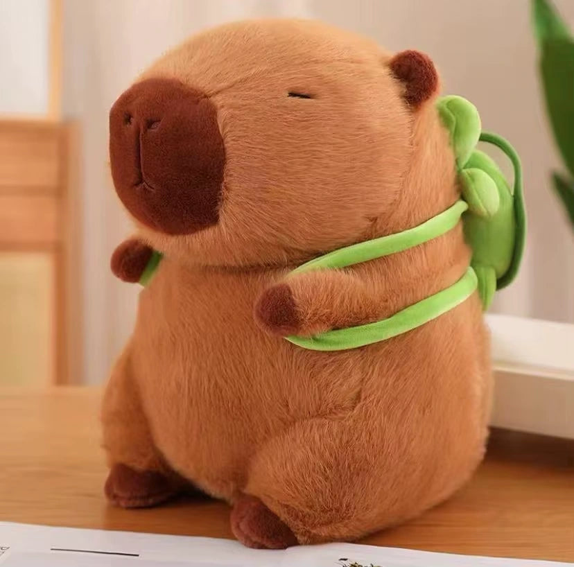 alt="Soft and cuddly capybara plush toy, perfect as a cute stuffed animal gift for kids or collectors"