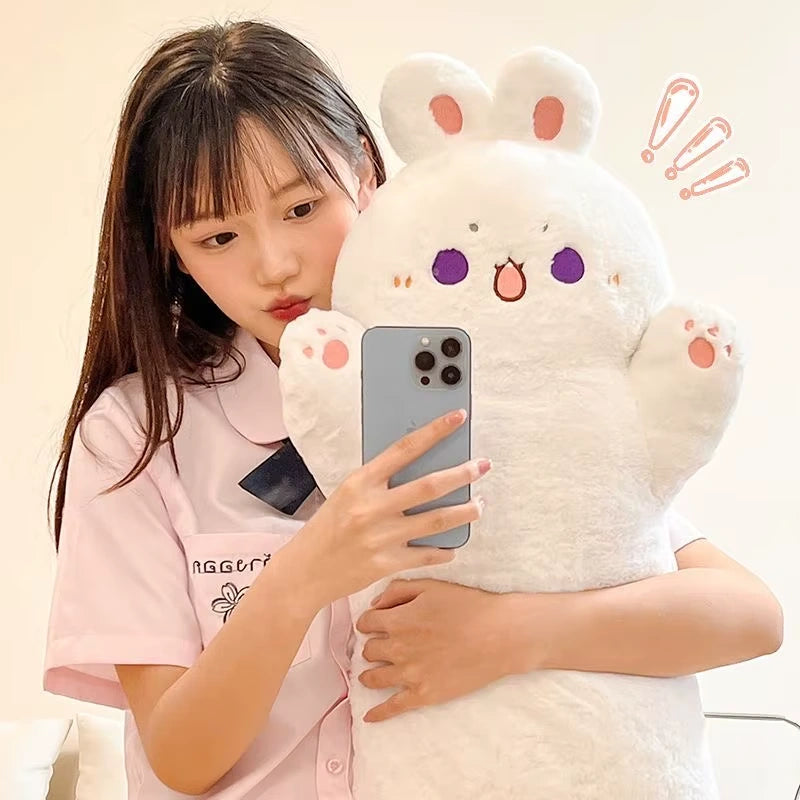 alt="Kawaii hidden cat plush toy with soft fabric, perfect as a cute surprise stuffed animal gift for kids, teens, or collectors"