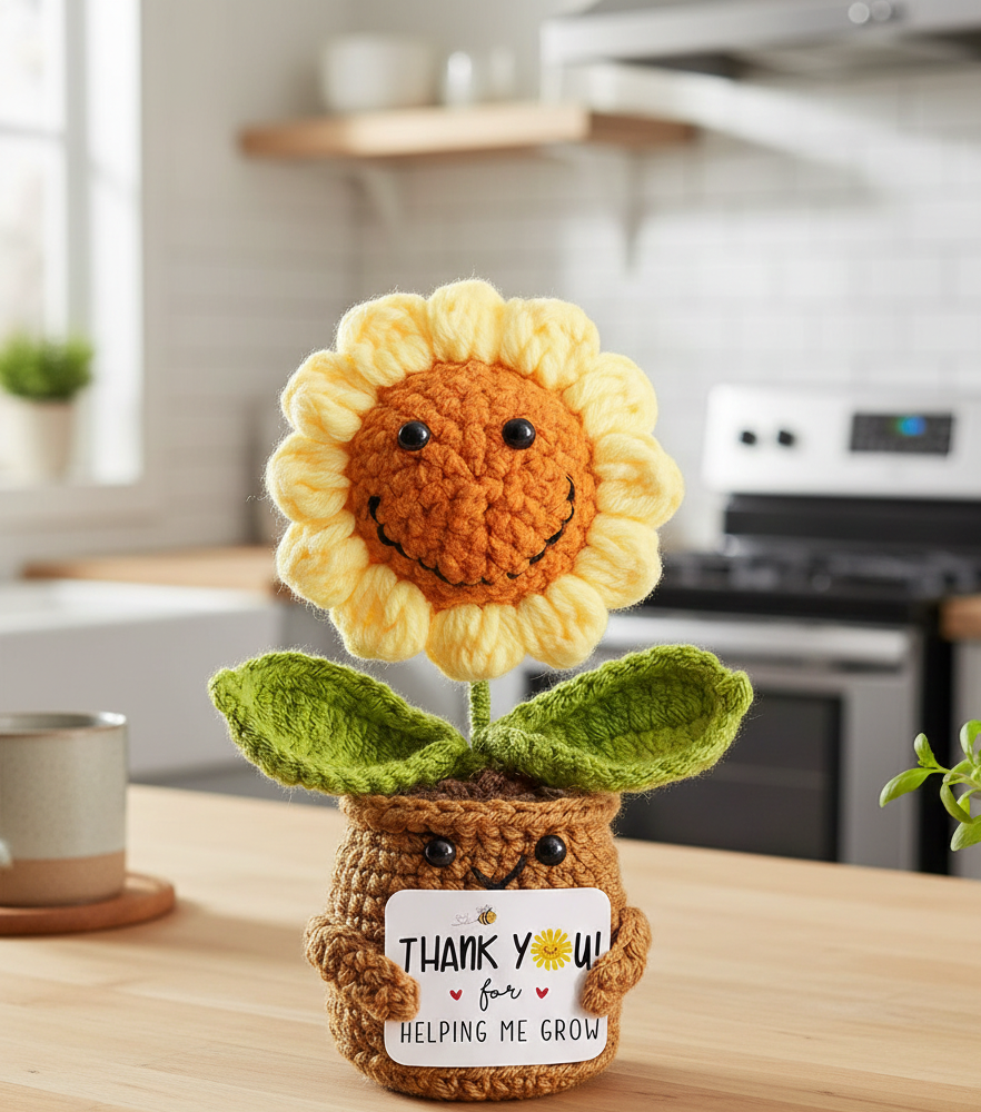 Handcrafted Grateful Sunflower