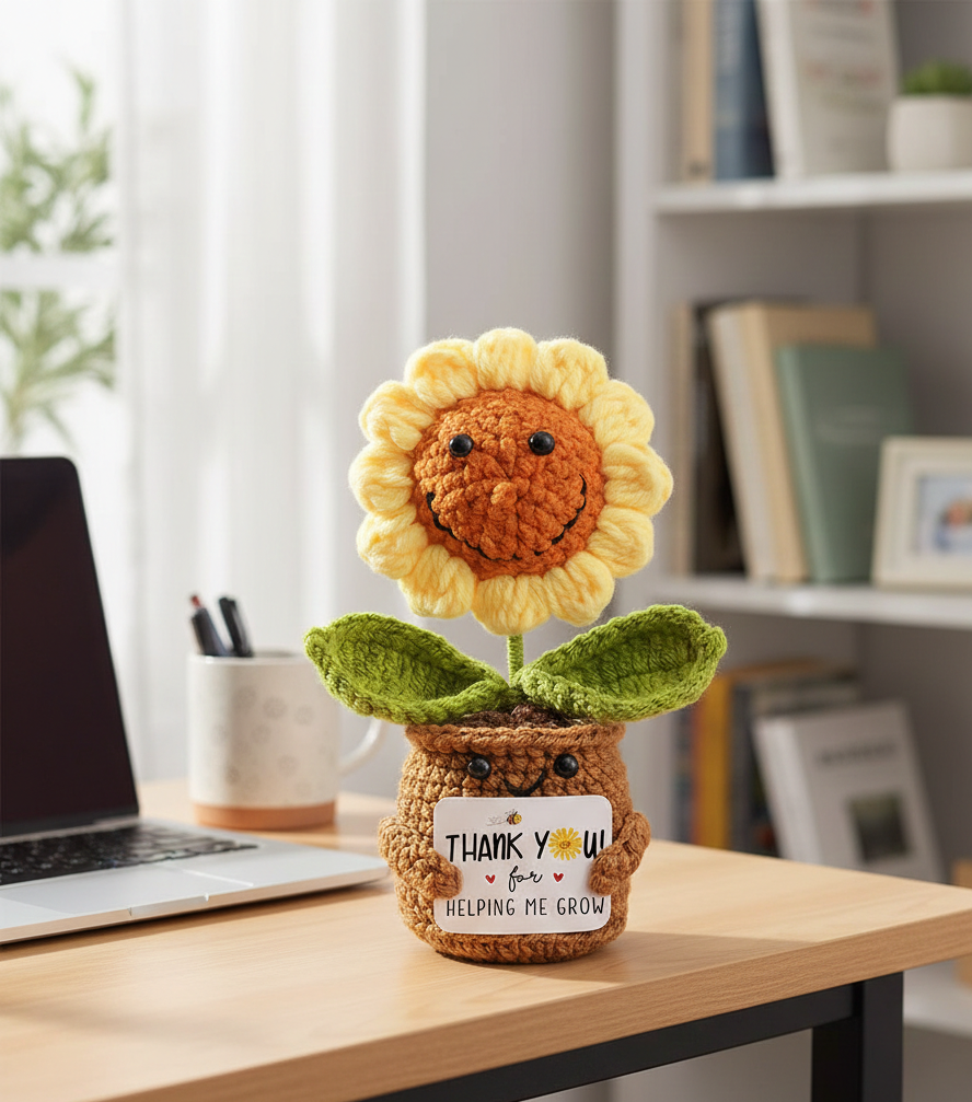Handcrafted Grateful Sunflower