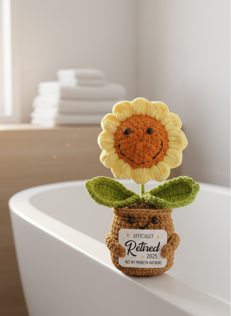 Handcrafted Retirement Sunflower