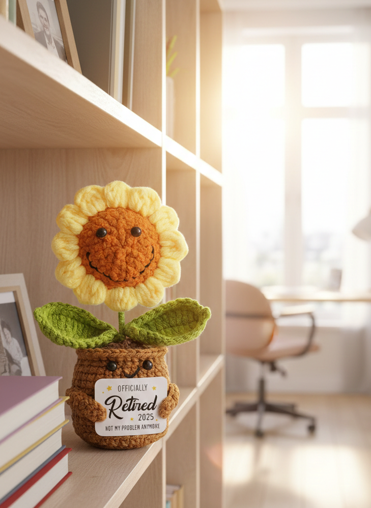 Handcrafted Retirement Sunflower