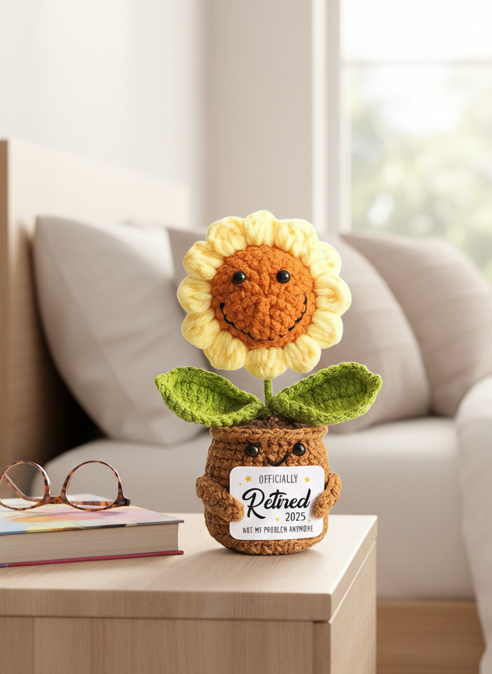 Handcrafted Retirement Sunflower