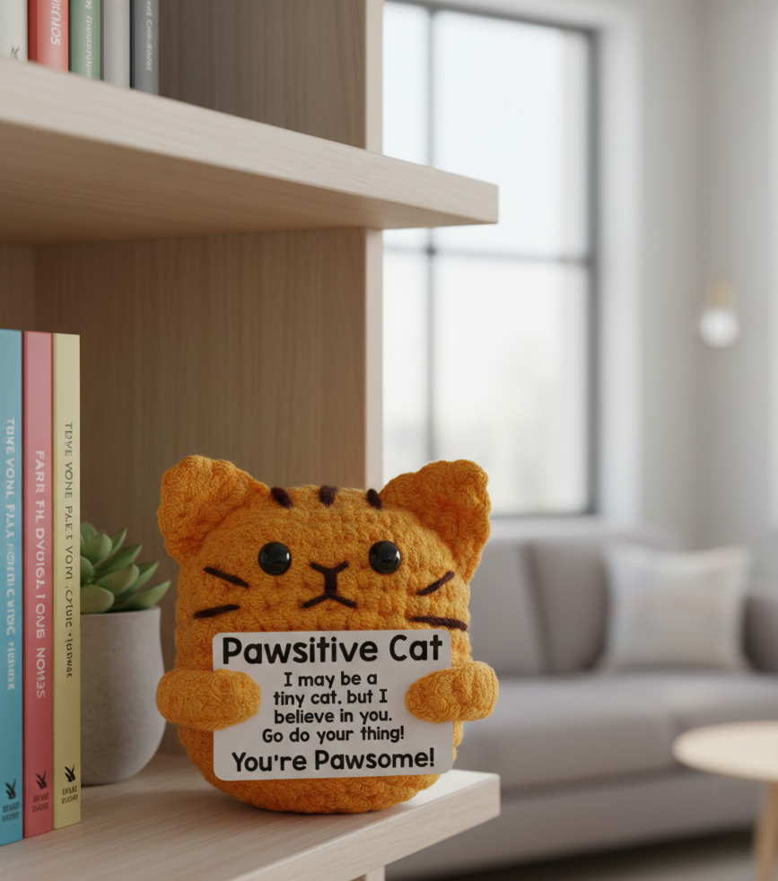 Handcrafted Uplifting Cat