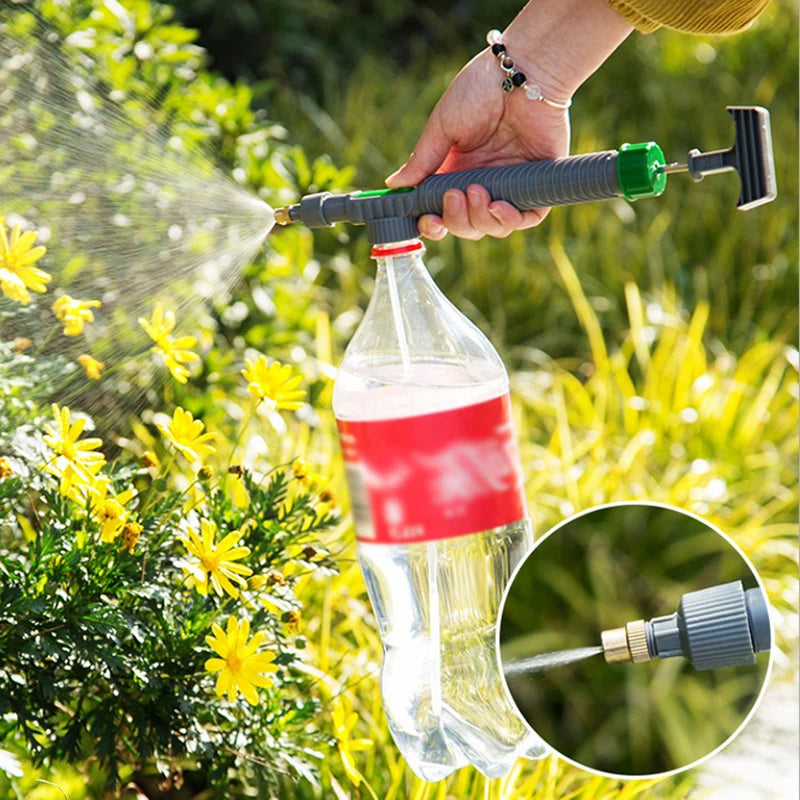 High-Pressure Spray Nozzle – Adjustable Bottle Sprayer for Gardening & Cleaning