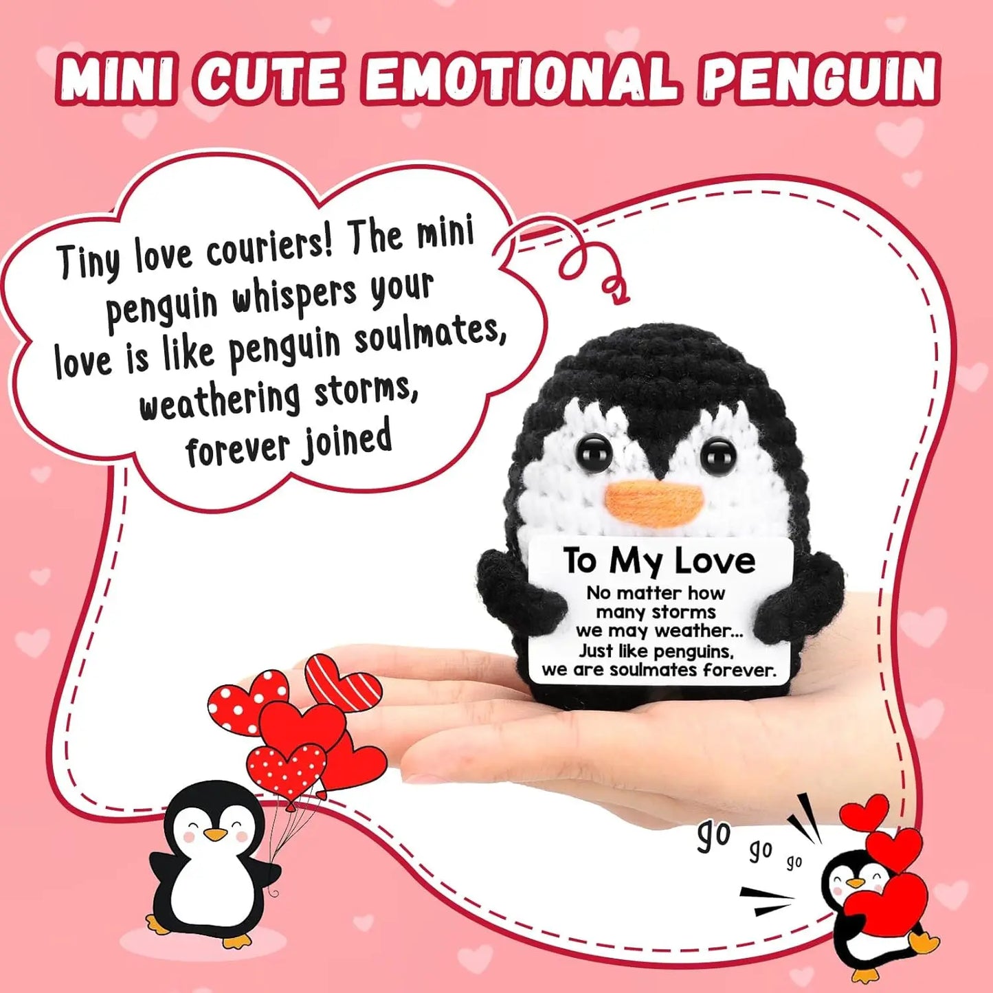 Handcrafted Loving Penguin