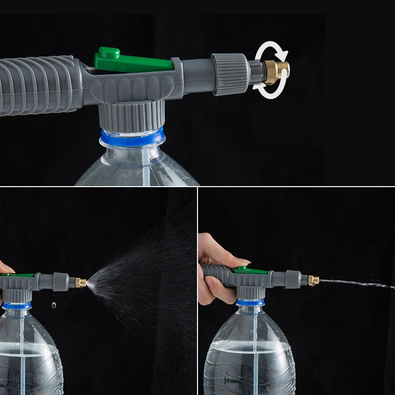 High-Pressure Spray Nozzle – Adjustable Bottle Sprayer for Gardening & Cleaning