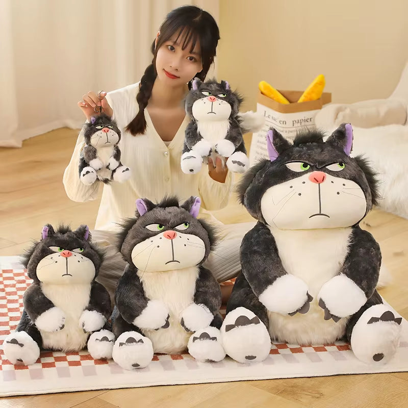 15-65Cm Kawaii Lucifer Cat Doll Plush Toy Net Celebrity with the Same Cute Lucifer Doll Birthday Gift for Children Girlfriend