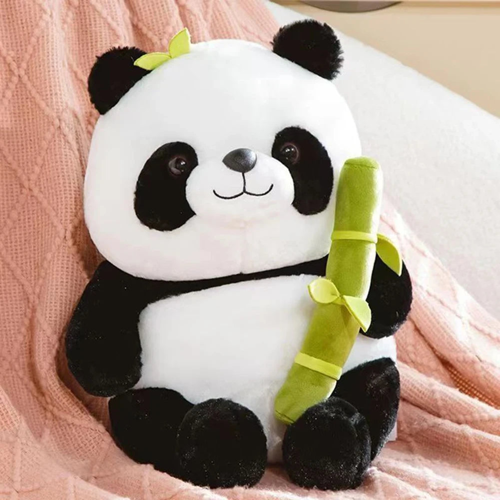 alt="Soft and cuddly bamboo panda plush toy, perfect as a cute stuffed animal gift for kids, panda lovers, or plushie collectors"