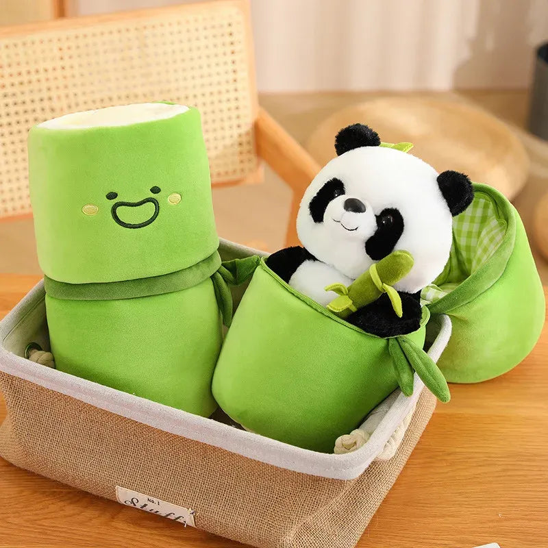 alt="Soft and cuddly bamboo panda plush toy, perfect as a cute stuffed animal gift for kids, panda lovers, or plushie collectors"
