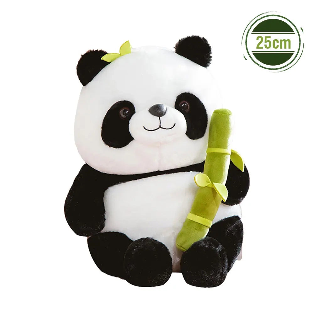 alt="Soft and cuddly bamboo panda plush toy, perfect as a cute stuffed animal gift for kids, panda lovers, or plushie collectors"