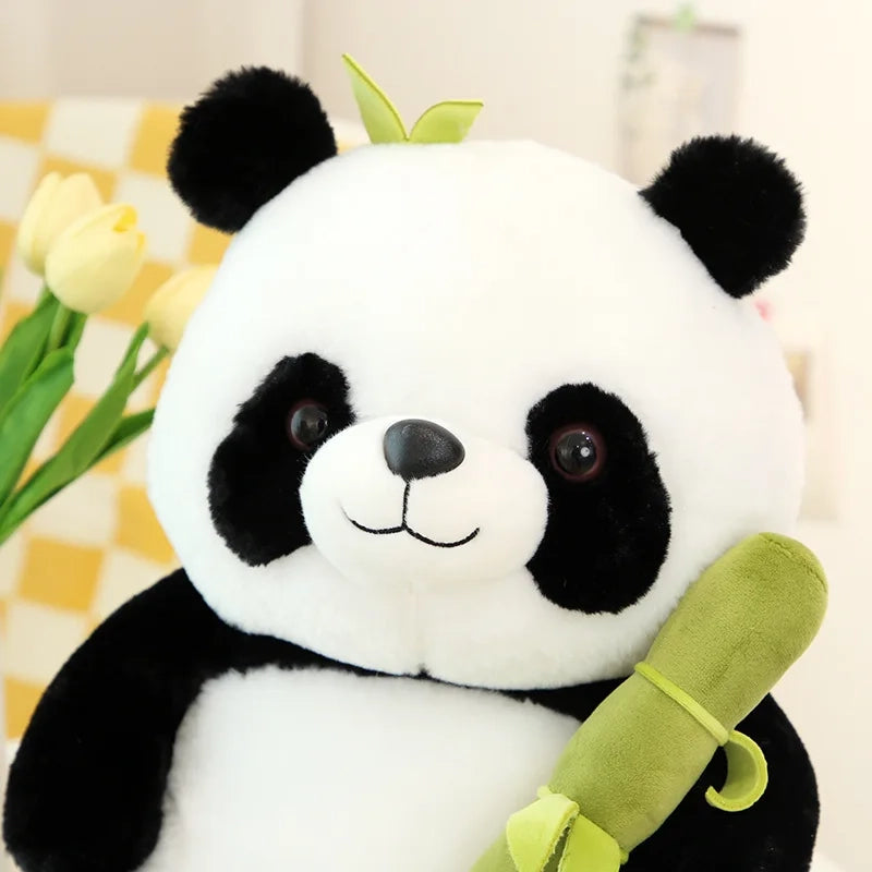 alt="Soft and cuddly bamboo panda plush toy, perfect as a cute stuffed animal gift for kids, panda lovers, or plushie collectors"