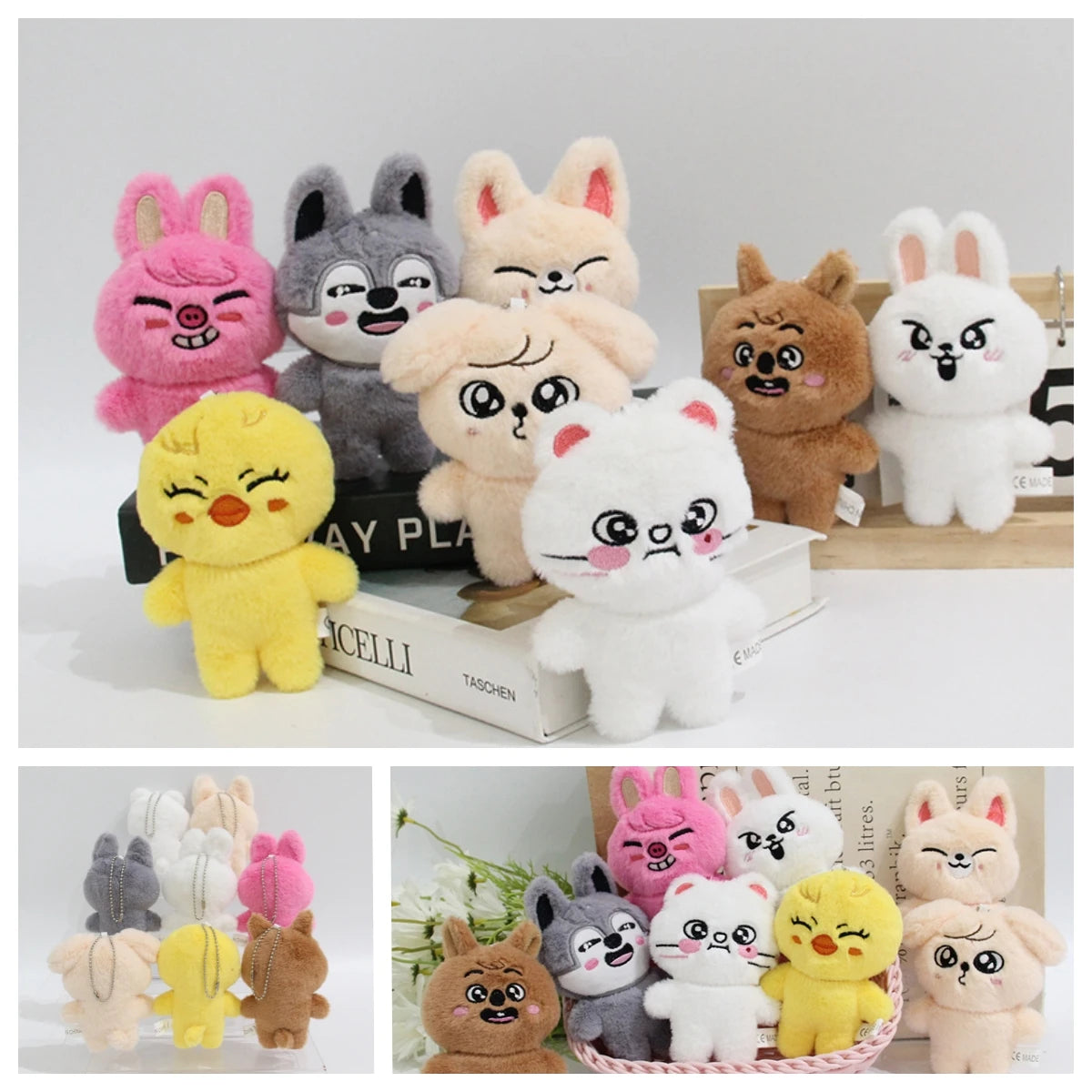 Charmoji Full Mood Pack – bundle deal with all expressive kawaii plush keychains, cute collectible stuffed toys for bags, gifts, and collectors