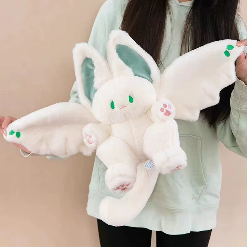 alt="Soft and cuddly bat plush toy with kawaii features, perfect as a cute stuffed animal gift for kids, teens, or plushie collectors"